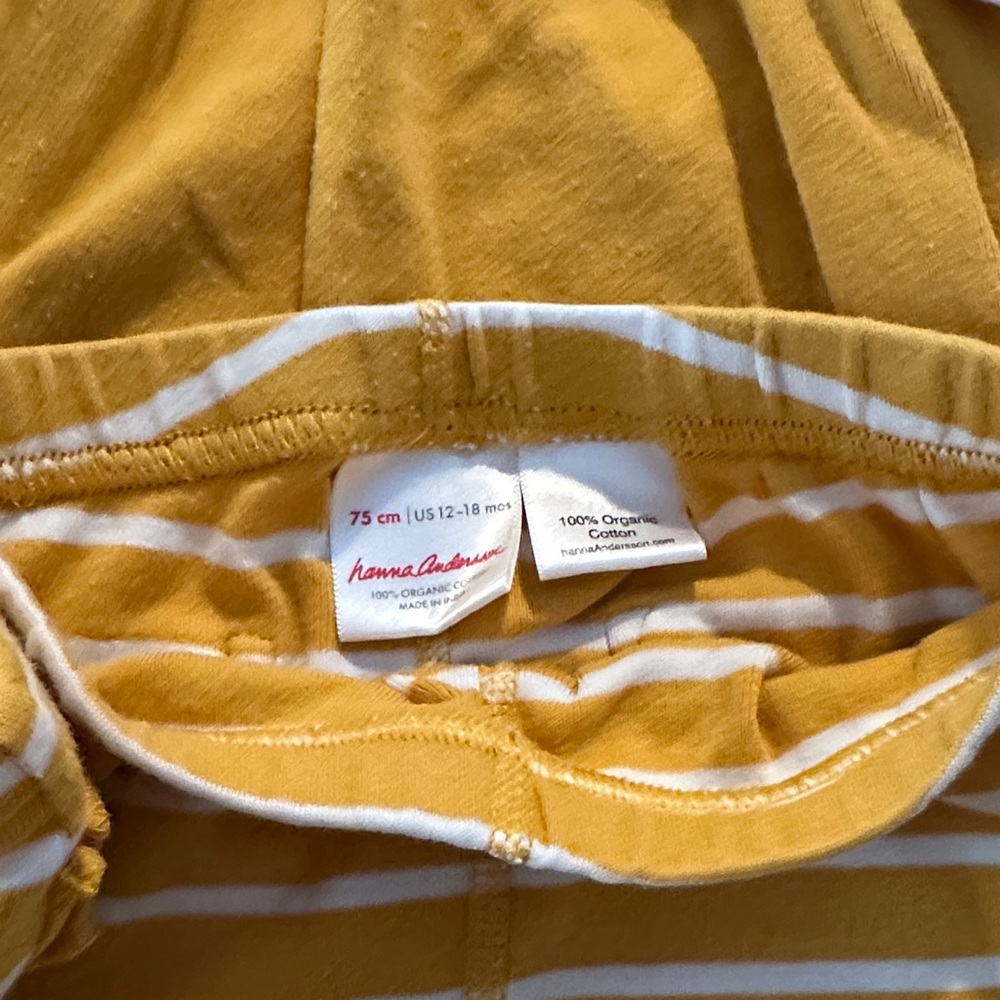 Hanna Andersson Yellow and White Kids Matching Set - Picture 2 of 3